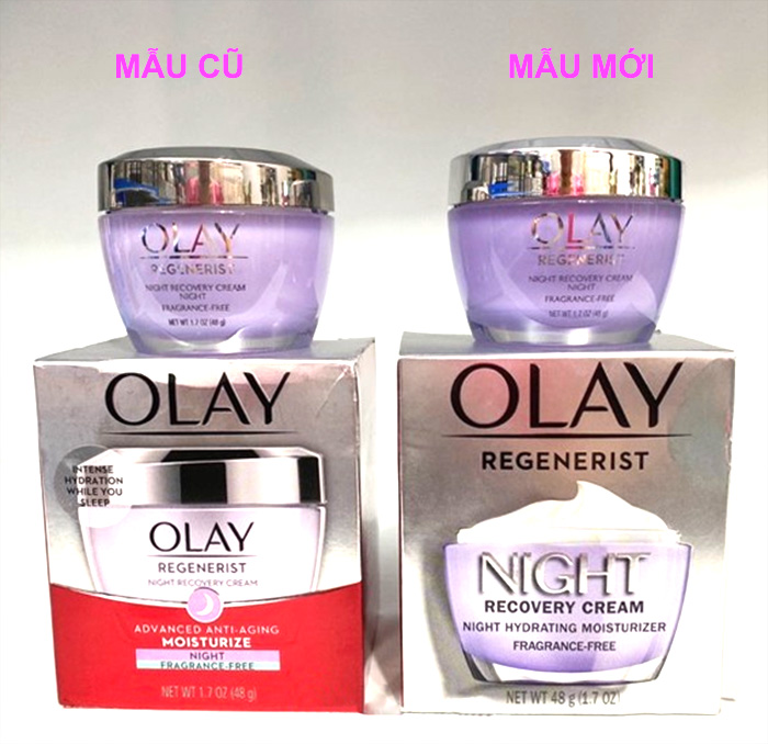kem duong da ban dem olay regenerist night recovery cream moisturize my 48g anh 1